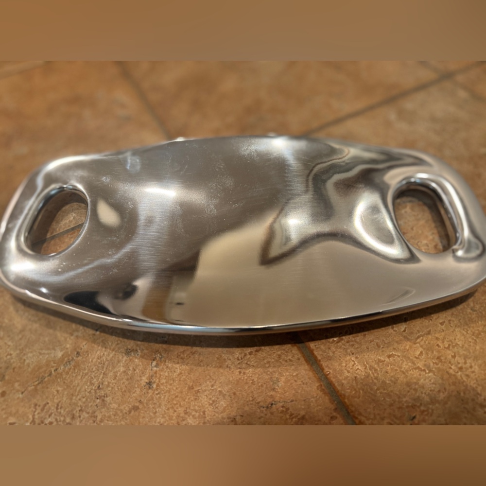 Nambe silver tray